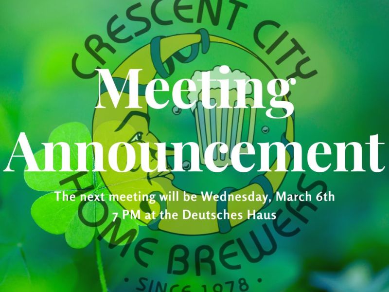 March Meeting Announcement